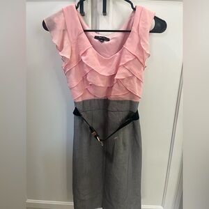 BCX Pink Ruffled Dress